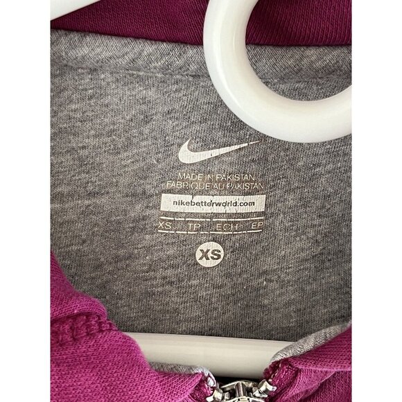 Purple Nike Full Zip Hoodie XS Magenta - Picture 6 of 7